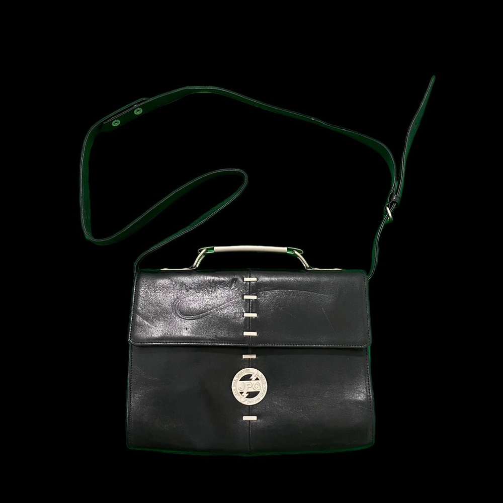 Jean Paul Gaultier 90s Lightning Logo Shoulder Side Bag - Picture 1 of 4